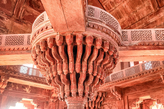 The Panch Mahal, Royal Palace in Fatehpur Sikri city municipality of Agra, India