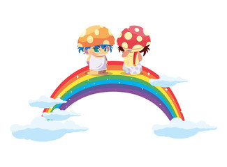 fungus elfs with rainbow magic characters