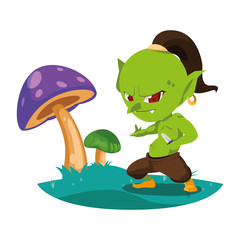 ugly troll in the camp magic character