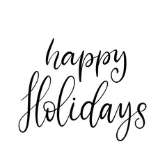 Black and white lettering vector illustration.