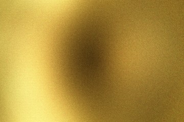 Fototapeta premium Glowing rough golden steel wall surface, abstract texture background