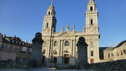 Obraz premium Lugo , historical city of Galicia.Spain
