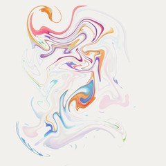 Digital marbling - pastel swirl