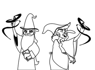 witch and wizard of tales characters