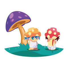 fungus elfs in the garden magic characters