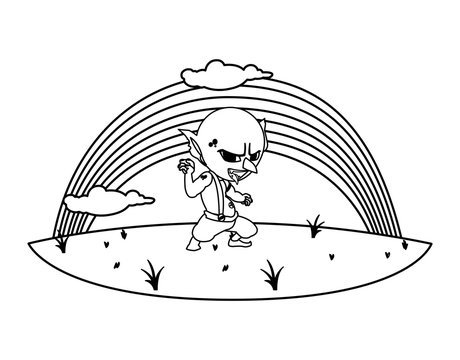 recommend clip art: ugly troll with rainbow magic character