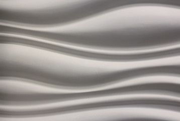 White image pattern curved wavy lines background object plaster texture
