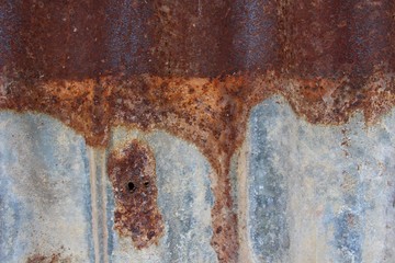  Brown zinc sheet with rust
