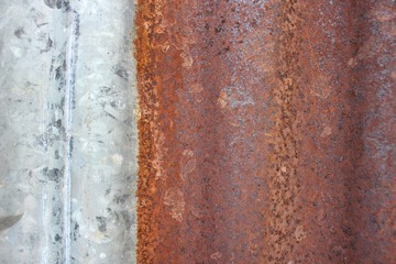 Brown zinc sheet with rust