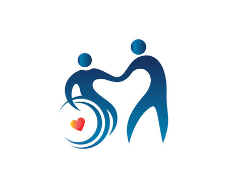 Creative physiotherapy logo on transparent PNG - Similar PNG