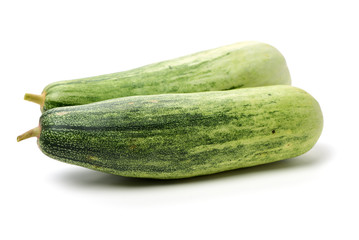 Muskmelon (yangjiaomitianguo) on white background