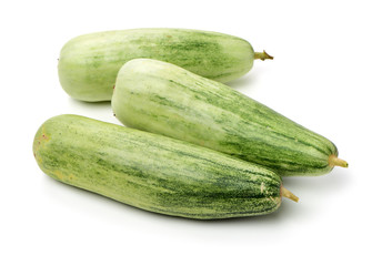 Muskmelon (yangjiaomitianguo) on white background