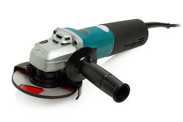 angle grinder on white background