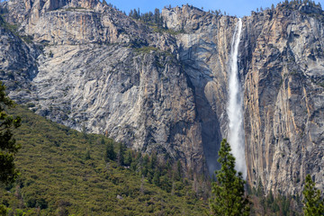 Fototapeta na wymiar Waterfall in Yosemite National Park, California, USA