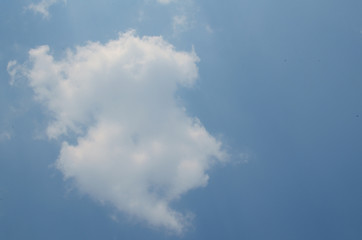 Clouds with blue sky background