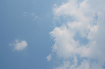 Clouds with blue sky background