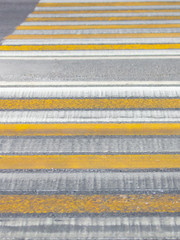 Pedestrian crossing painted on asphalt