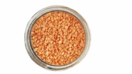 red lentils in a bowl