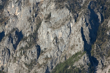 Traunstein Mountain Detail Salzkammergut, Austria