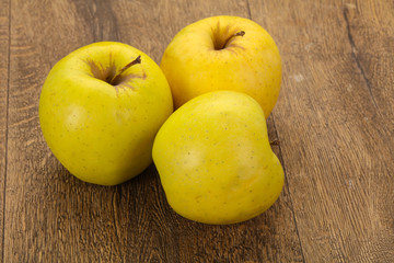 Yellow ripe apples