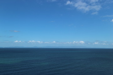 View from Tanger, Morocco. Strait of Gibraltar.