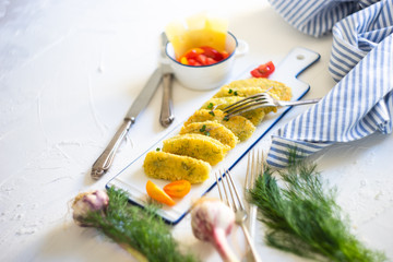 Homemade cheese sticks