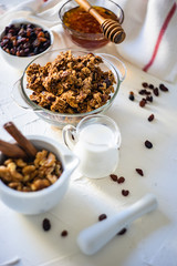Oatmeal with ingredients