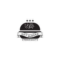 Burger logo design vector template