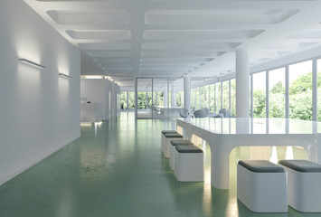3d rendering business meeting room on office building
