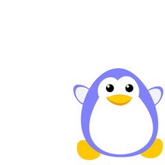 Blue penguin clipart