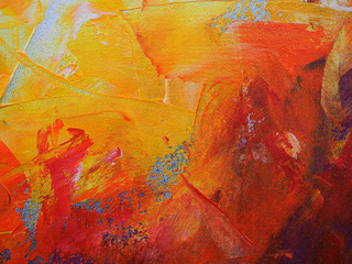 Colorful oil painting hand draw abstract background.