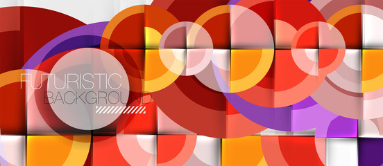 Obraz premium Geometric design abstract background - circles