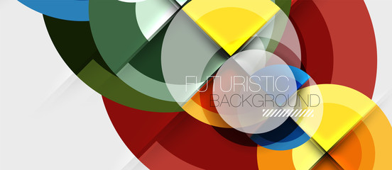Fototapeta premium Circular geometrical design template