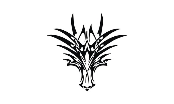 Premium Vector | Chinese new year 2024 year of the dragon line art dragon tattoo  logo