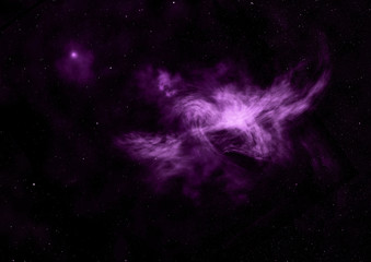 Small part of an infinite star field. 3D rendering