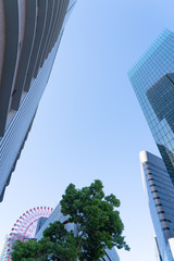 都会　梅田、中津周辺の風景