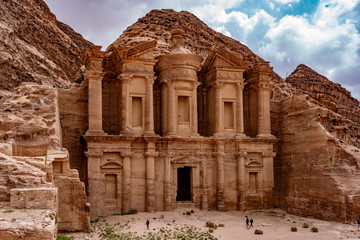 The Treasury at Petra Ruins in Jordan.