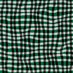 Hand drawn seamless checkered pattern