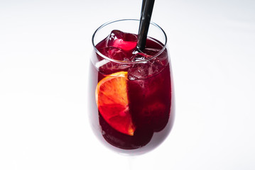 summer cocktail isolated on the white