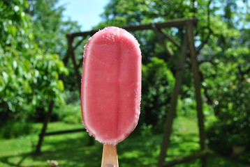 Eis im Garten