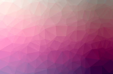 Illustration of abstract Pink horizontal low poly background. Beautiful polygon design pattern.