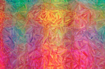 Illustration of red, blue and yellow Large Color Variation Oil Paint paint background, digitally generated.