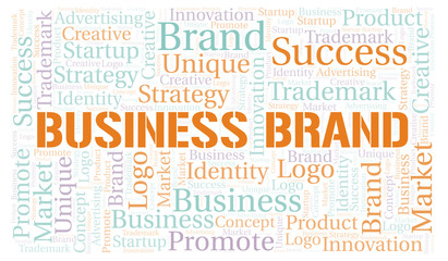 Business Brand word cloud.