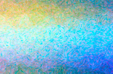 Abstract illustration of blue, yellow and purple Impressionist Pointlilism background