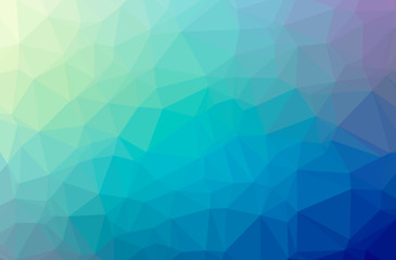 Fototapeta na wymiar Illustration of abstract Blue And Green horizontal low poly background. Beautiful polygon design pattern.