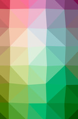 Fototapeta premium Illustration of abstract Green, Pink, Red, Yellow vertical low poly background. Beautiful polygon design pattern.