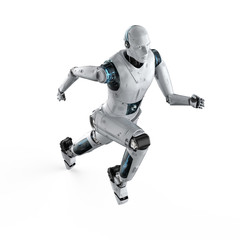 robot running or jumping