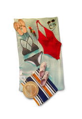 Obraz premium summer clothing and accessories series