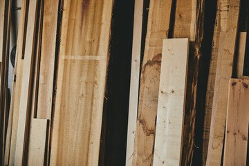 quality cedars wood board closeup