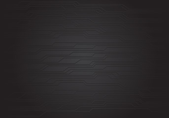 Abstract black circuit pattern background texture design modern futuristic technology vector illustration.
